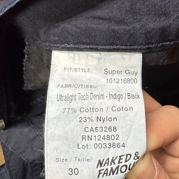 NWT Naked & Famous Ultralight Tech Japanese Fabric Jeans - Picture 11 of 11